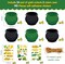 St. Patrick’s Day Crafts for Kids – 24 Pack DIY Pot of Gold Cutouts with Shamrock, Gold Coins & Leprechaun Hat Stickers for Classroom & Home Activities